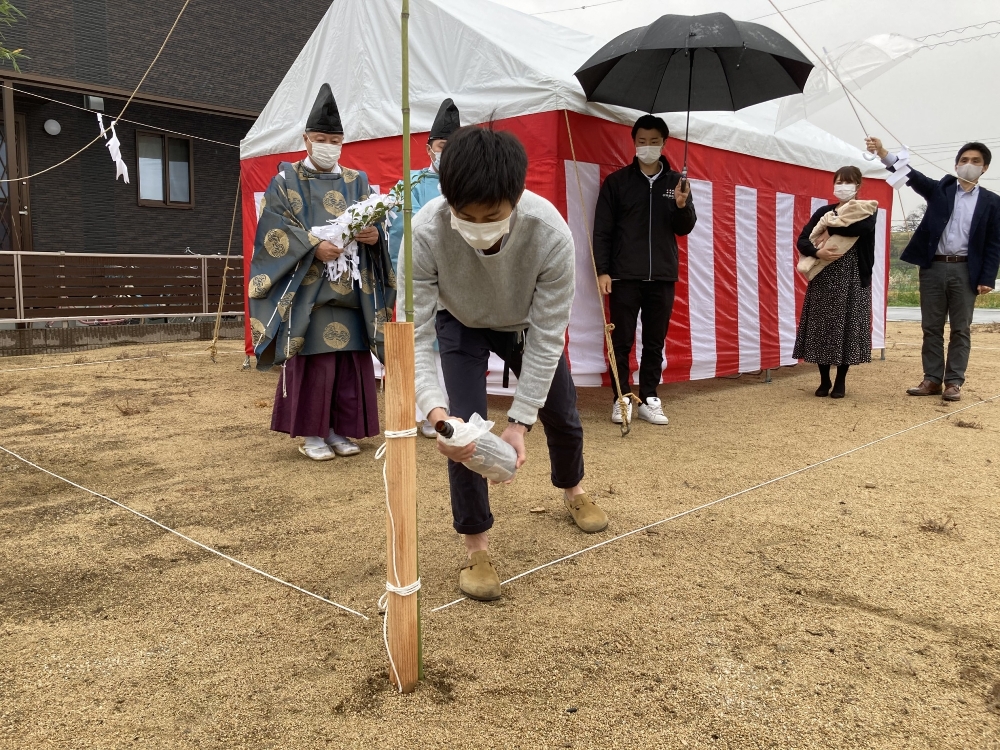 地鎮祭を行いました。